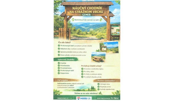 Fotka pre článok Náučný chodník na Strážnom vrchu