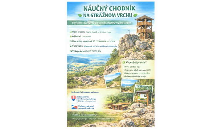 Fotka pre článok Náučný chodník na Strážnom vrchu